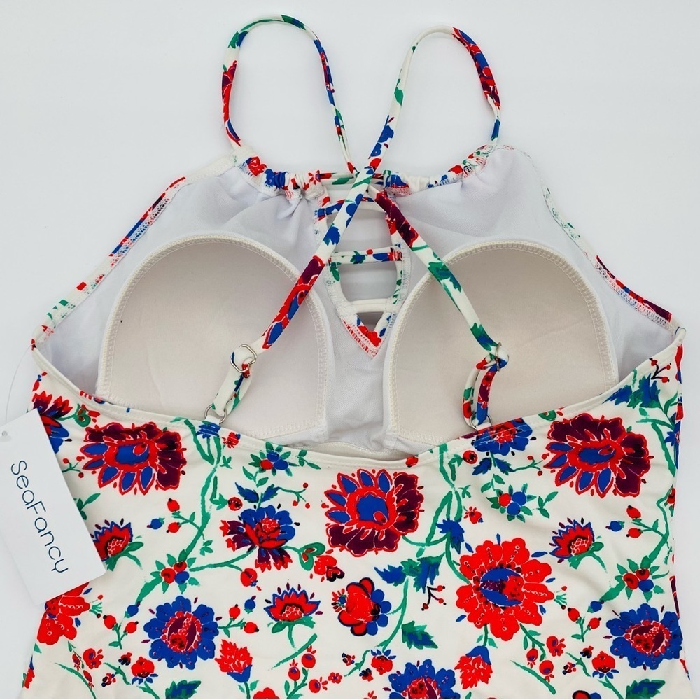 SEA FANCY Floral One Piece Swimsuit Size XL NWT - Picture 6 of 8